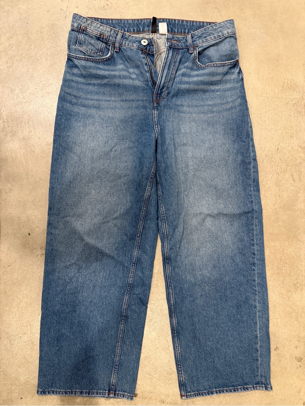H&M Straight-Leg Women’s Jeans in Medium Blue